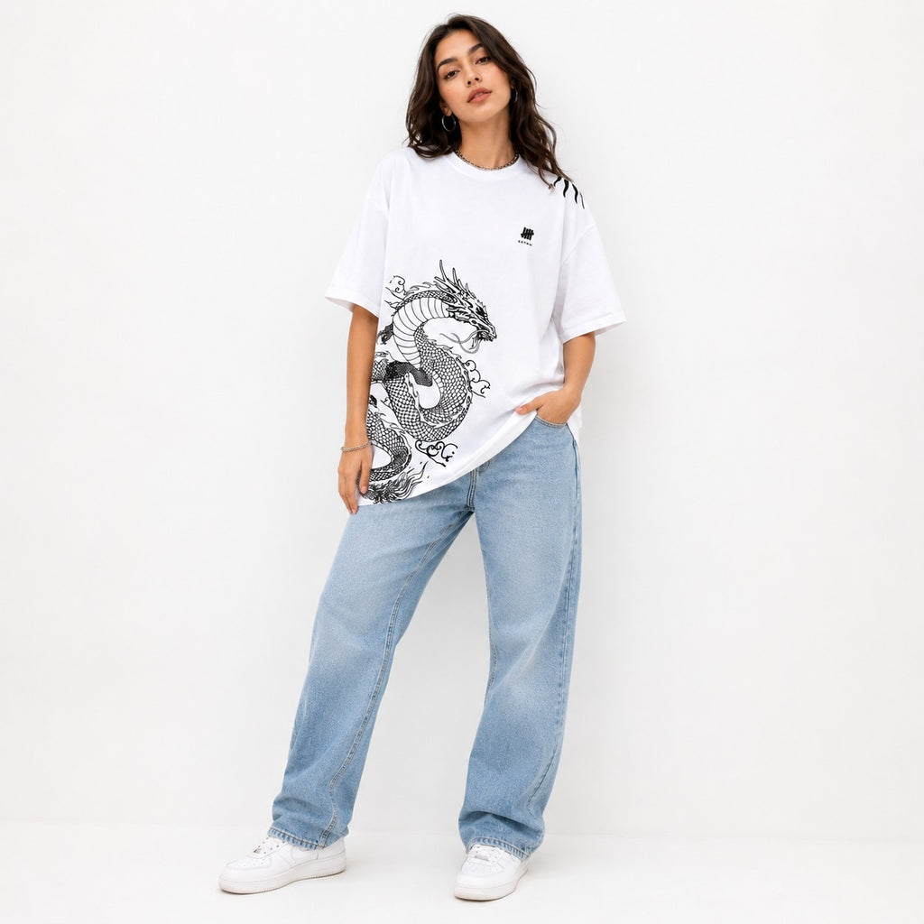 Dragon Spirit Oversized Cotton T-Shirt