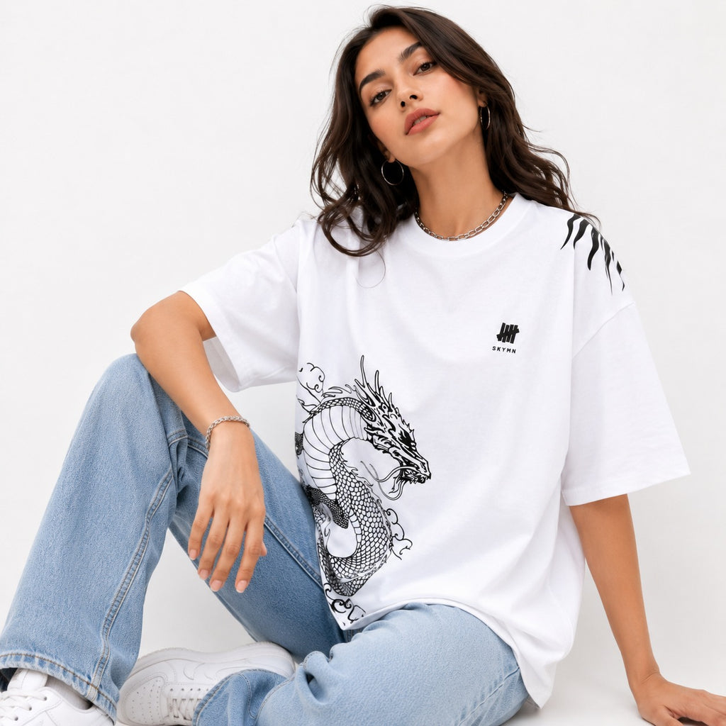 Dragon Spirit Oversized Cotton T-Shirt
