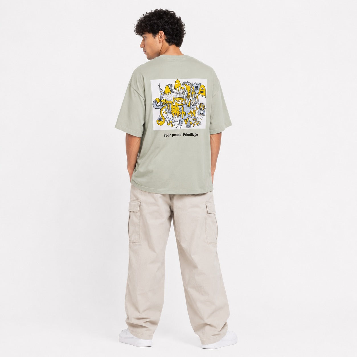Peace Priority Oversized Cotton T-Shirt