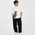 Crocodile Oversized Cotton T-Shirt