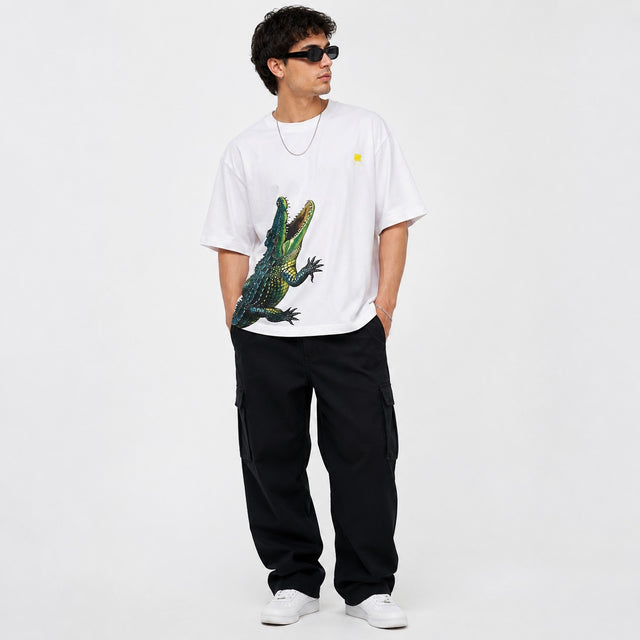 Crocodile Oversized Cotton T-Shirt