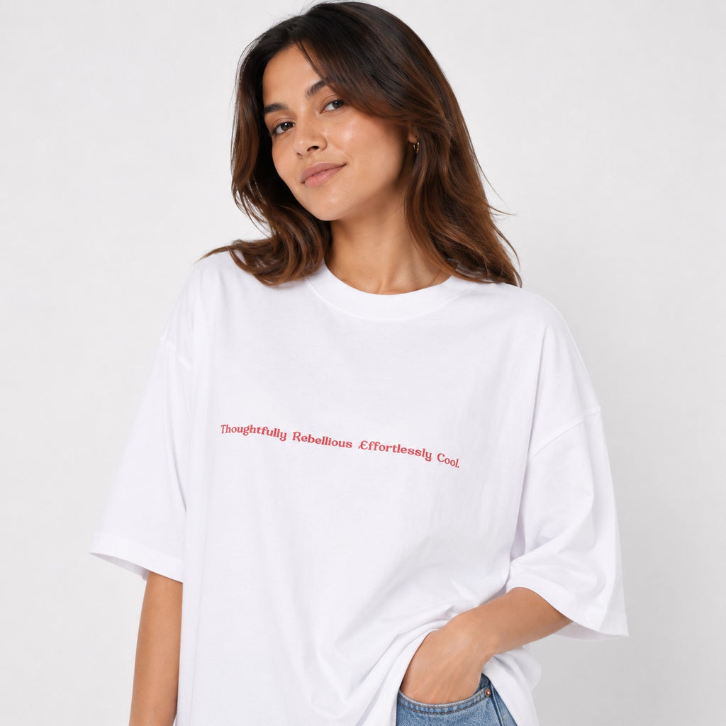 Rebel Statement Oversized Cotton T-Shirt
