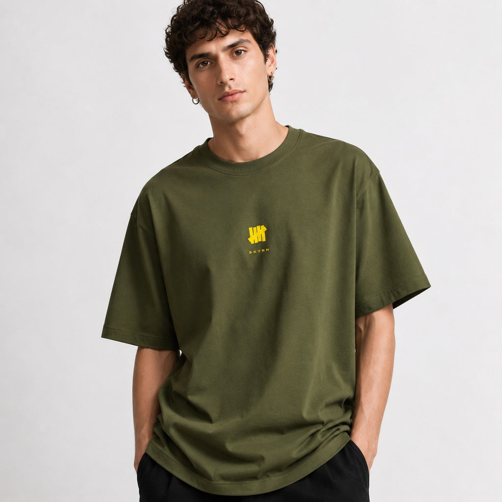 SKYRN Essential Olive Oversized T-Shirt
