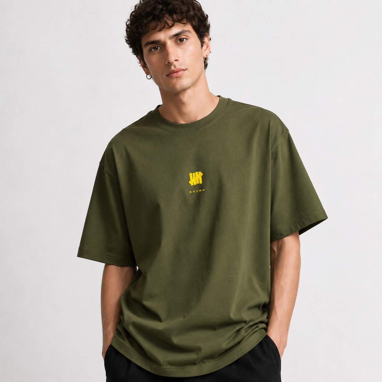 SKYRN Essential Olive Oversized T-Shirt