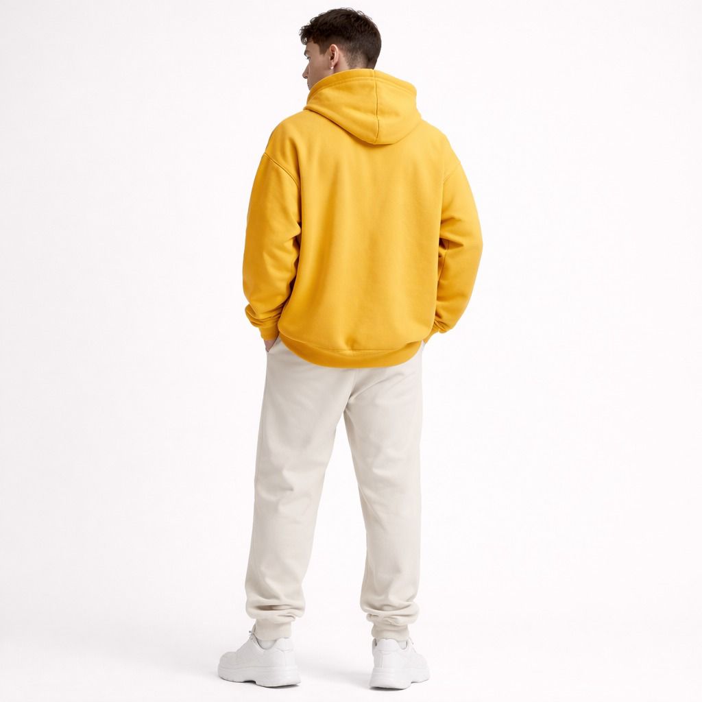 Sunrise Yellow Premium Cotton Hoodie