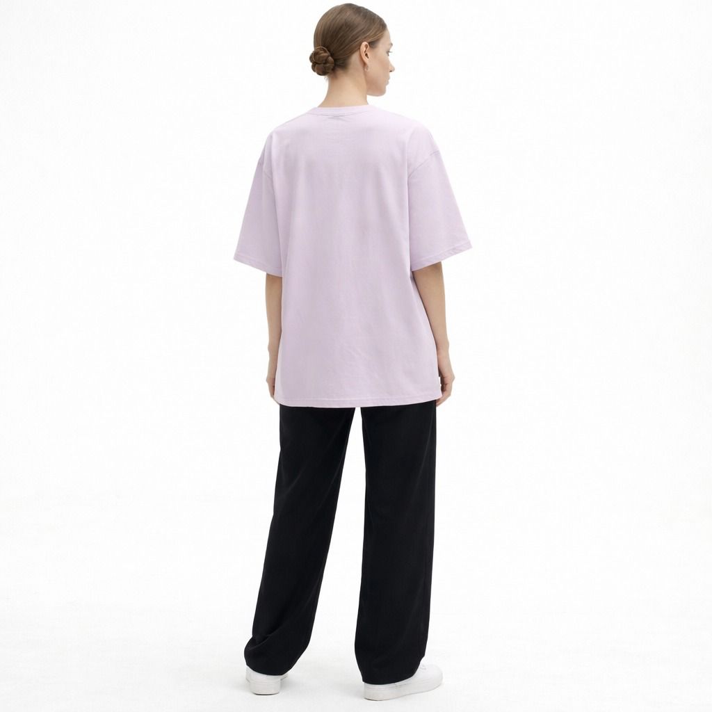 Lavender Oversized Cotton T-Shirt
