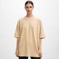 Sand Beige Oversized Cotton T-Shirt