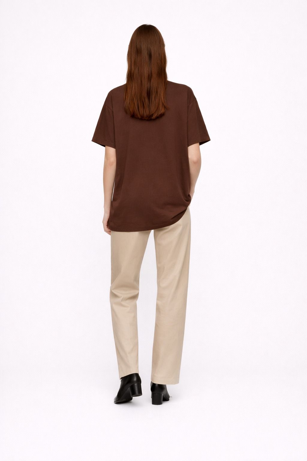 Classic Brown Oversized Cotton T-Shirt