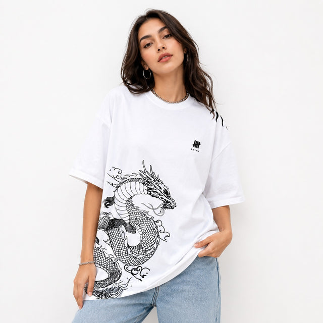 Dragon Spirit Oversized Cotton T-Shirt