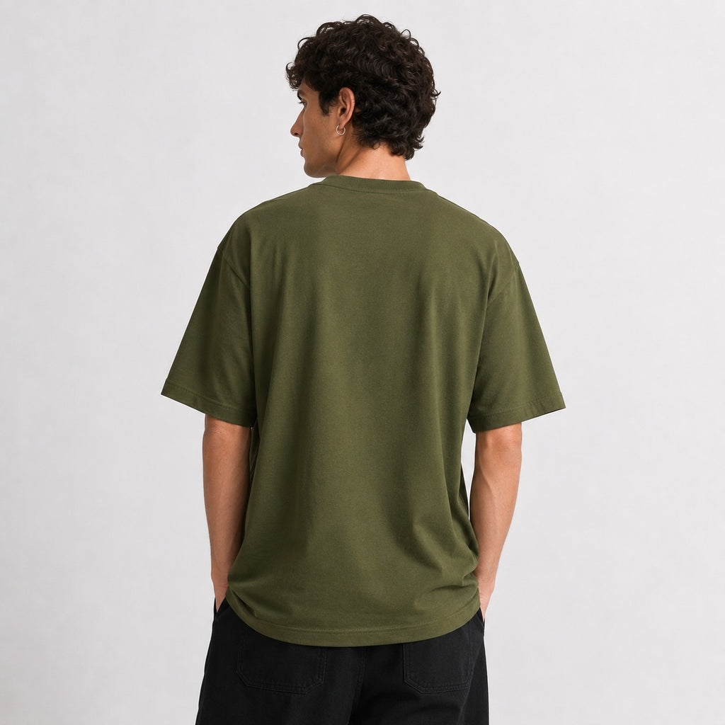 SKYRN Essential Olive Oversized T-Shirt